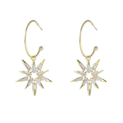 Star Earrings in Gold and Silver