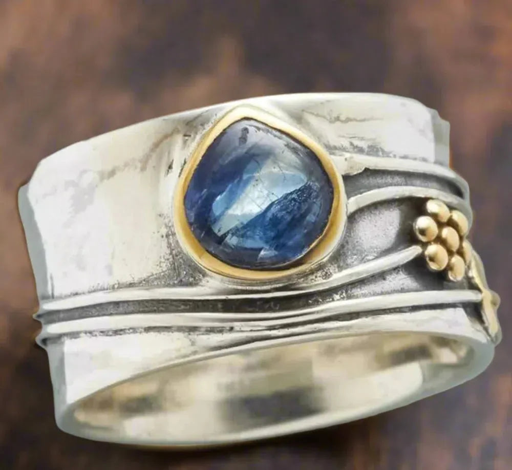 Bohemian gemstone meditation ring