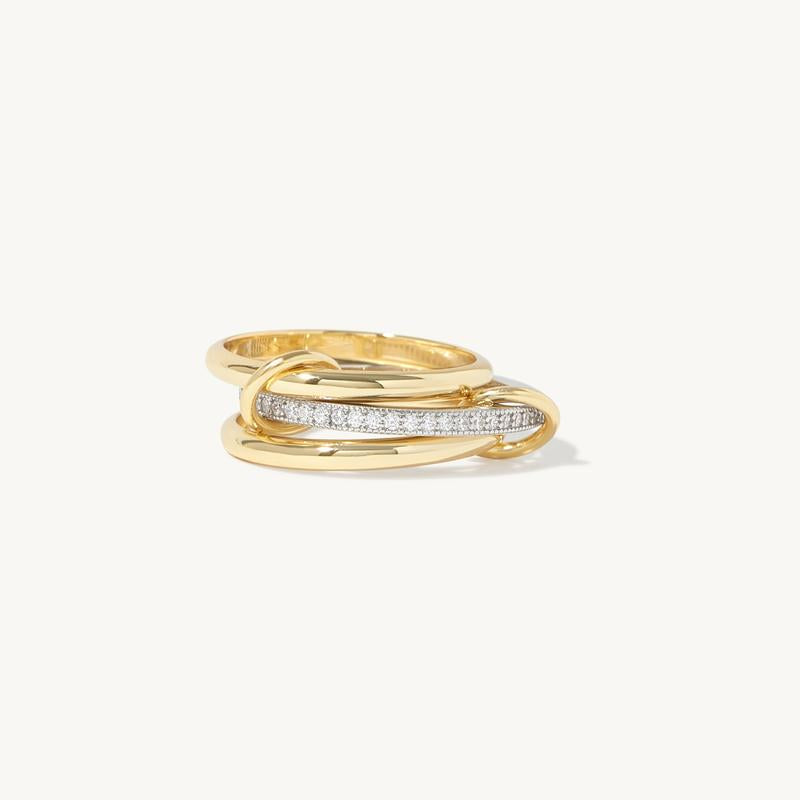 Golden Serenity Spinner Ring