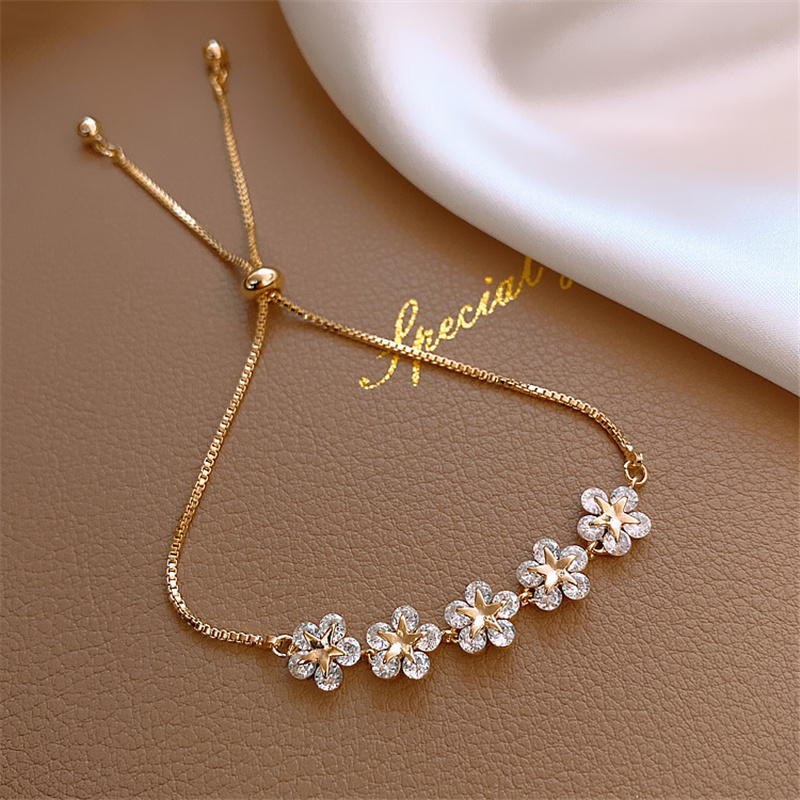 Bracelet Crystal Daisy in Gold