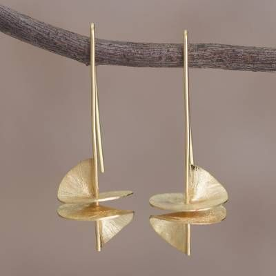 Vintage Golden Scales Earrings